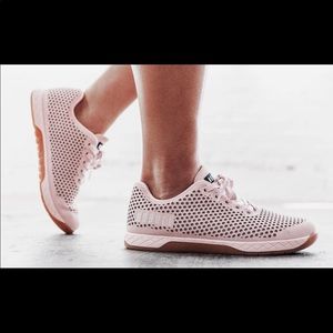 *sold* blush suede nobull trainers